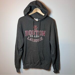 Boston College Lacrosse Hoodie Men’s M Charcoal Gray Champion Sweatshirt